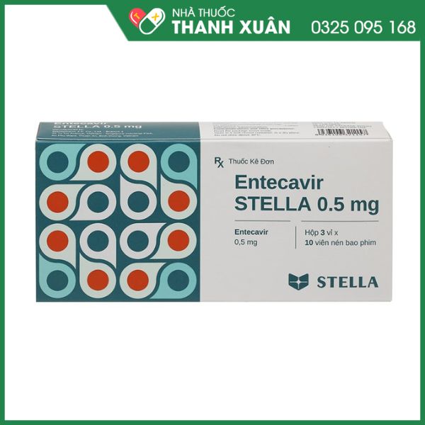 Entecavir Stella 0.5mg kháng virus, trị viêm gan B